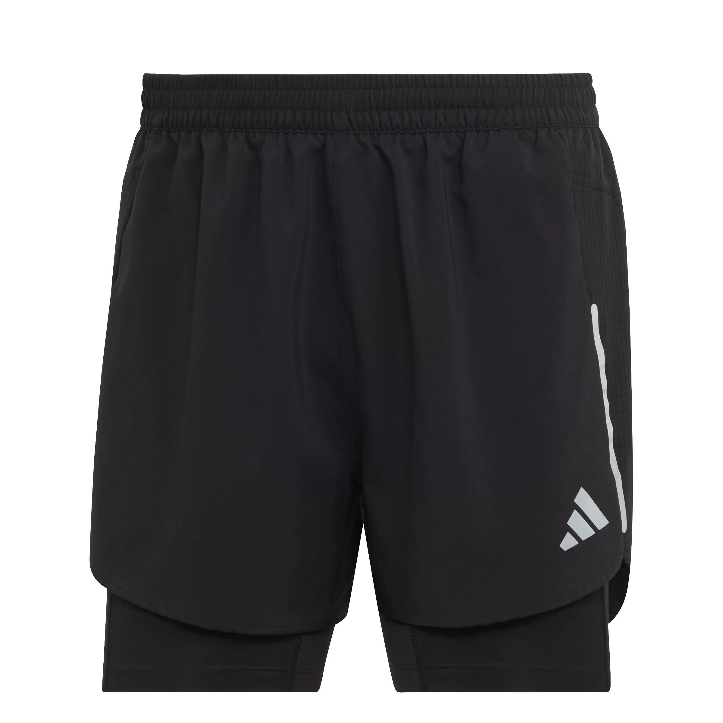 adidas Designed 4 Running 2-in-1 Shorts Herren kurze Hose Laufhose schwarz