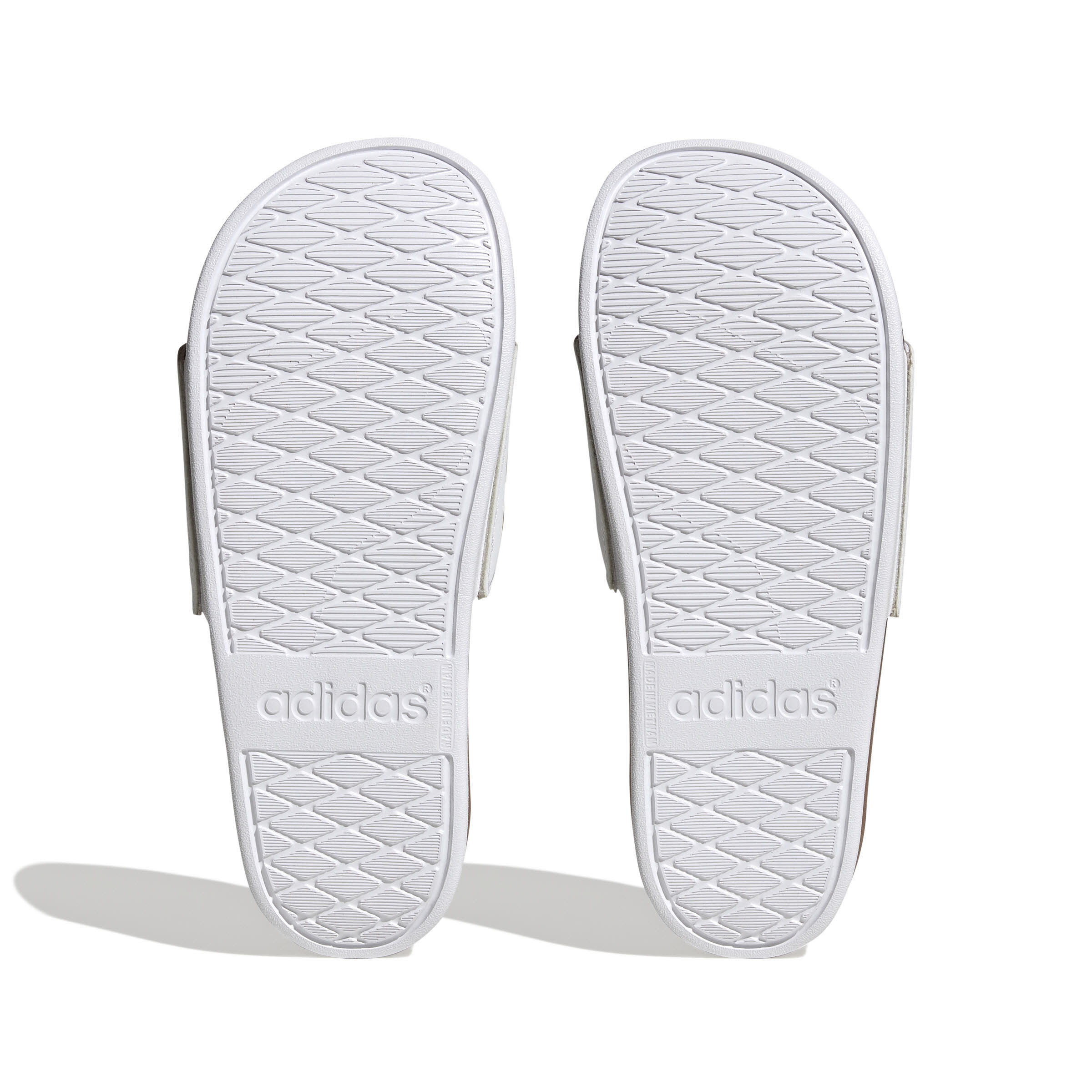 adidas Adilette Comfort Damen Badeschuh Gold Weiß