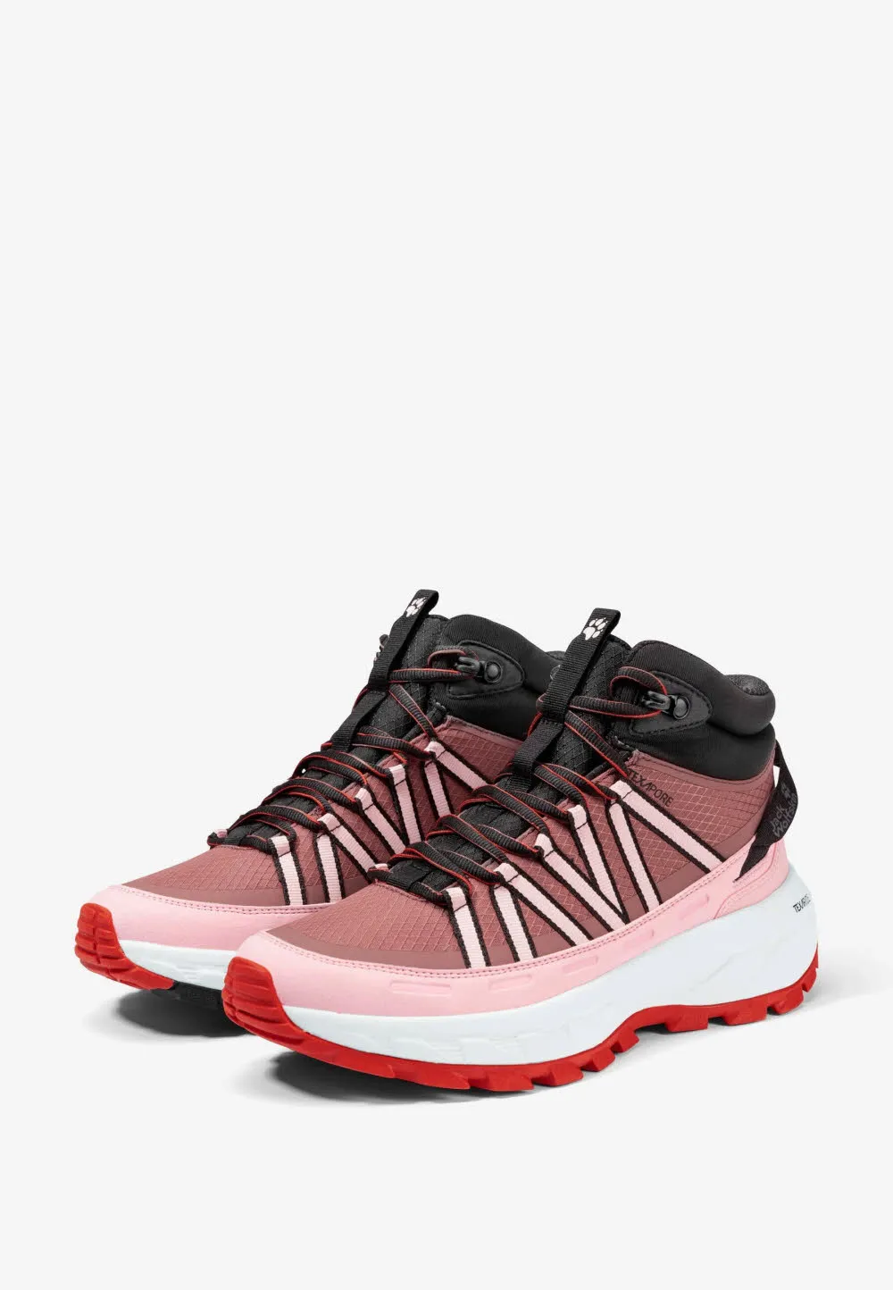 Jack Wolfskin Wild Hike Texapore Mid W Damen Wanderschuhe Trekkingschuhe wasserdicht rot/rosa