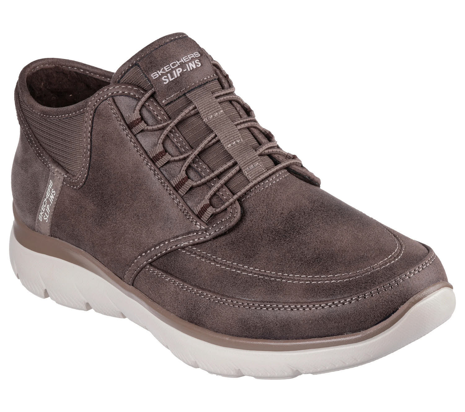Skechers SUMMITS – SIEGUL Herren Slipper Sneaker Low Slip-ins braun