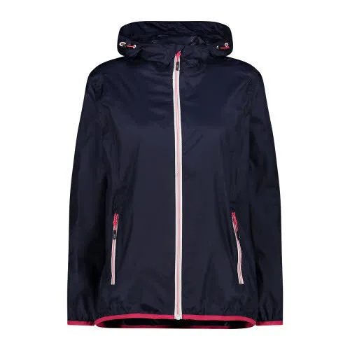 CMP Jacke Fix Hood Regenjacke wasserdicht atmungsaktiv Outdoor Damen blau