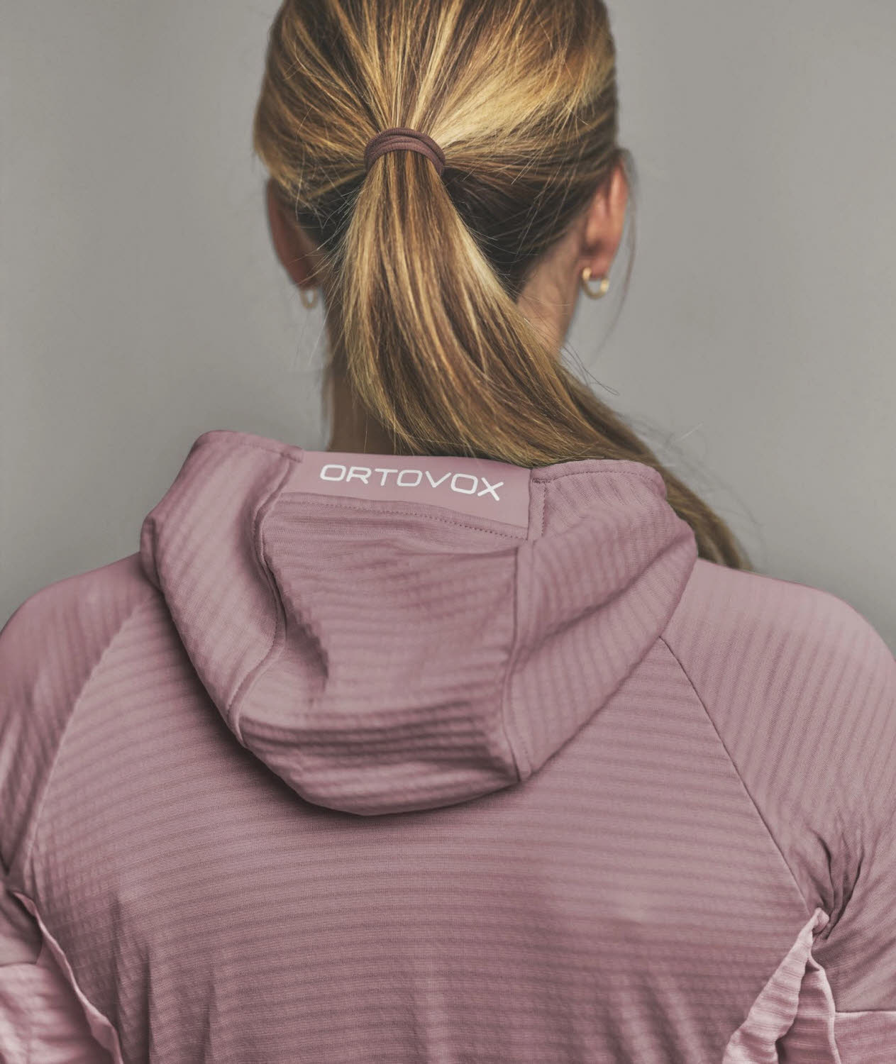 Ortovox Fleece Light Grid Hoody Damen Fleecejacke pink