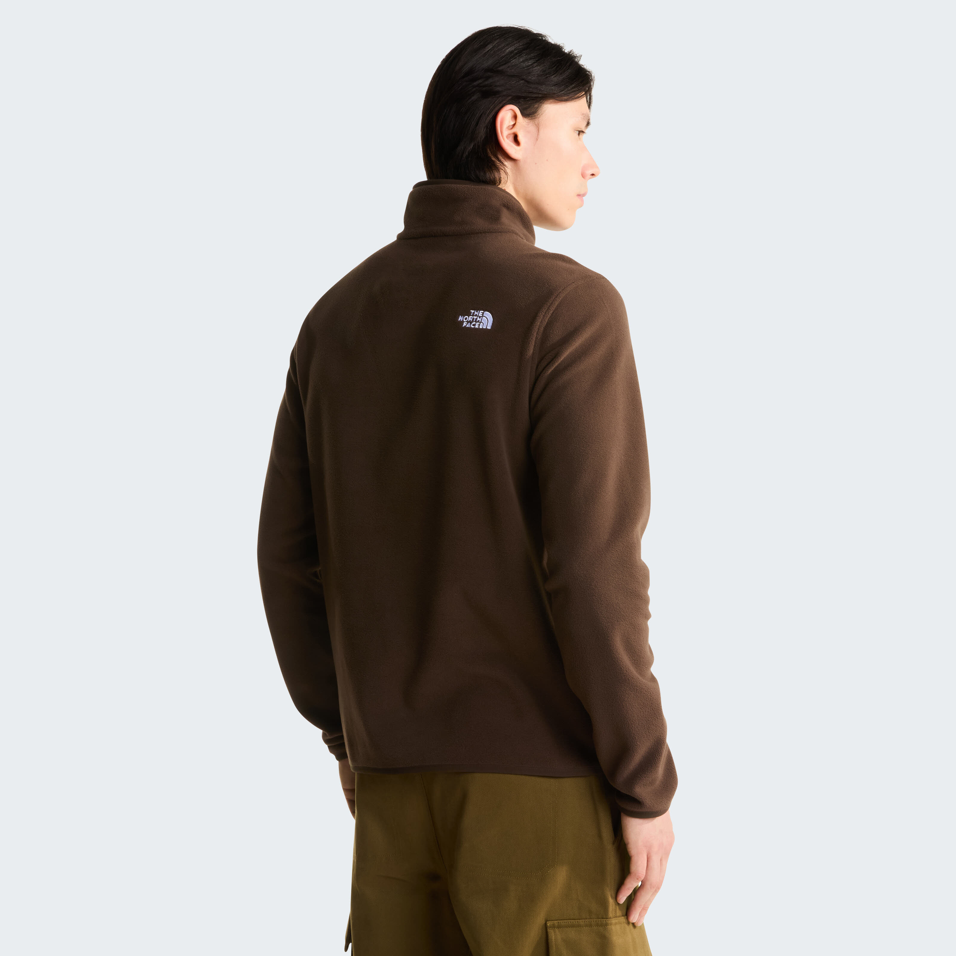 The North Face GLACIER FLEECE 1/4 ZIP JACKET Herren Pullover braun