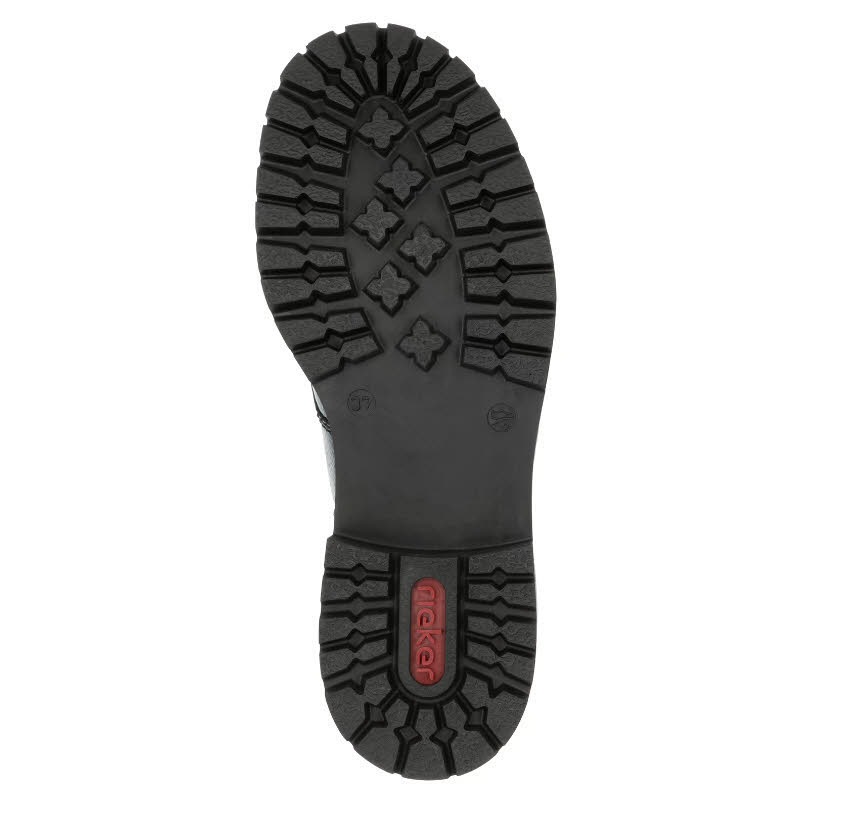 Rieker Damen Stiefelette Schnürer urbanschwarz
