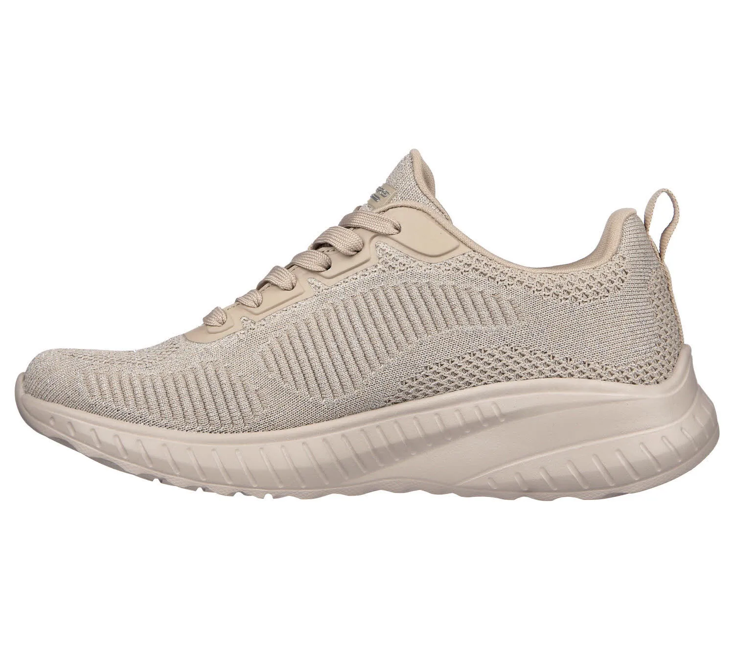 Skechers BOBS SQUAD CHAOS - SPARKLE DIV Sneaker Schnürer Damen graubeige