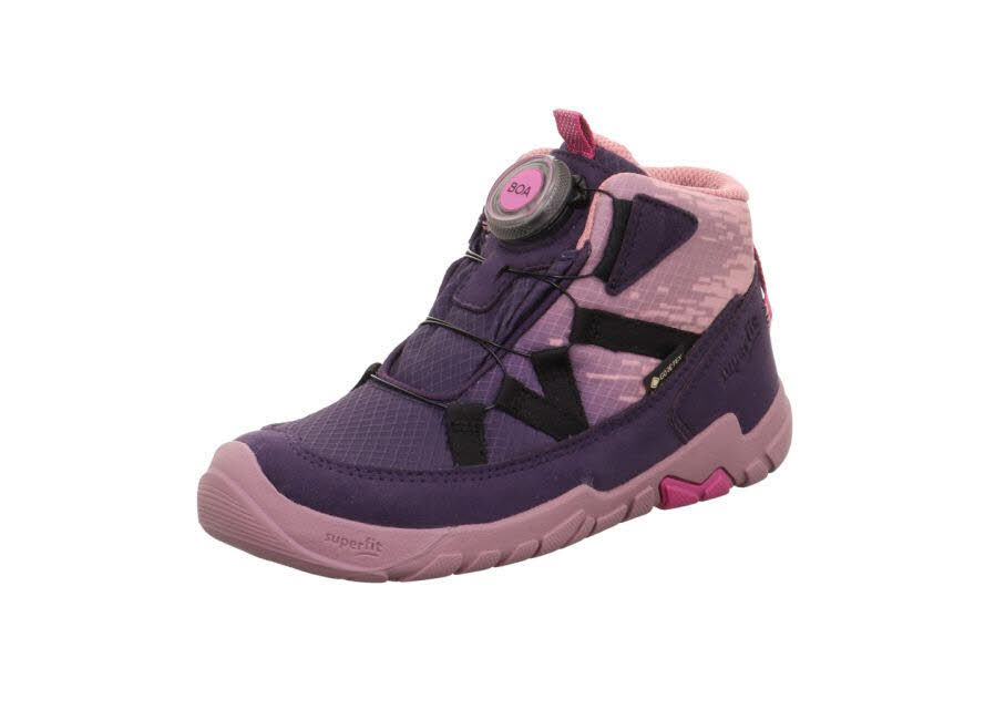 Superfit TRACE Mädchen Sneaker High Outdoorstiefel lila/rosa