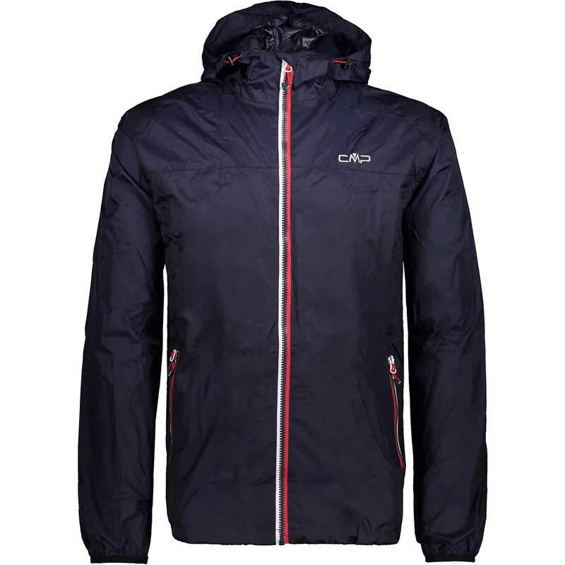 CMP Man Fix Hood Rain Wear Herren Regenjacke Outdoorjacke Freizeit navy NEU