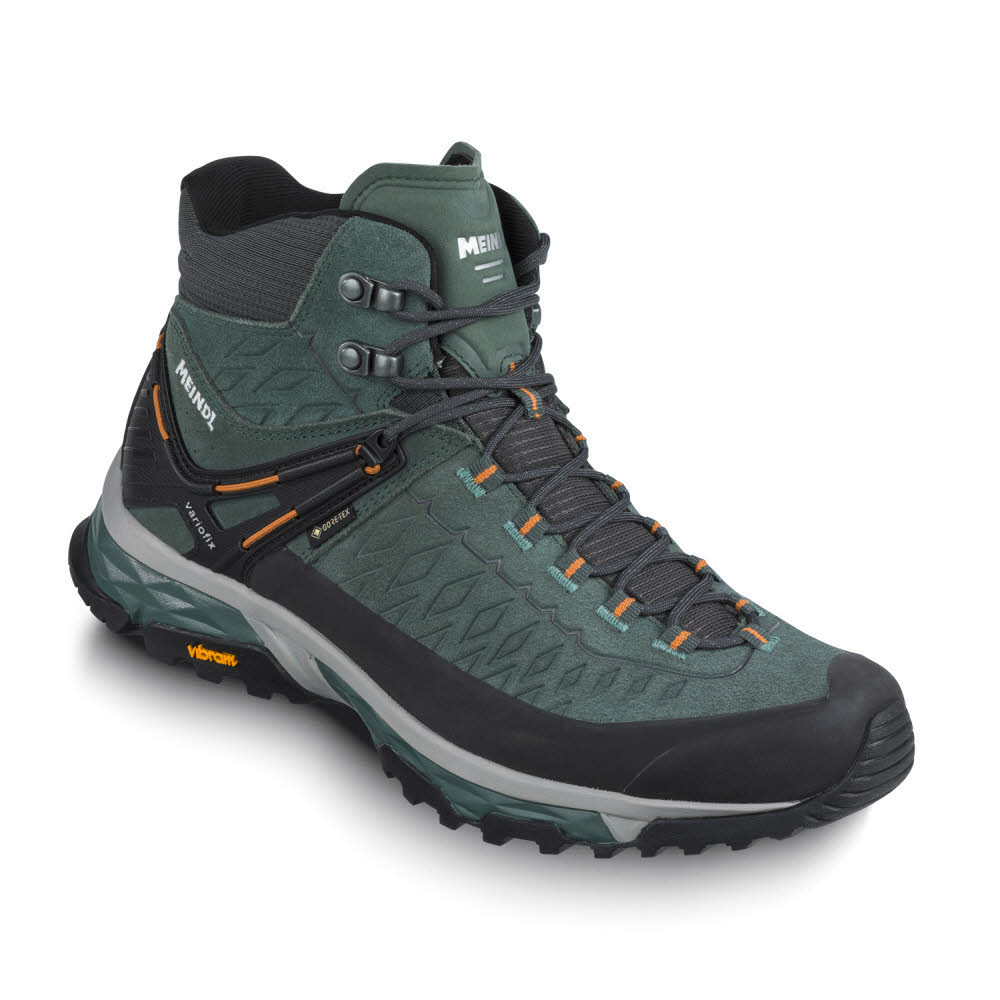 Meindl Top Trail Mid GTX Herren Wanderschuhe Trekkingschuhe loden/orange