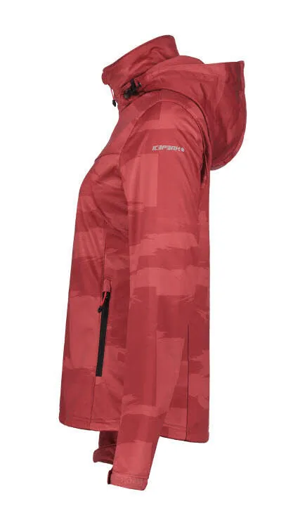 Icepeak Beloit Softshelljacke Kapuzenjacke Damen rot