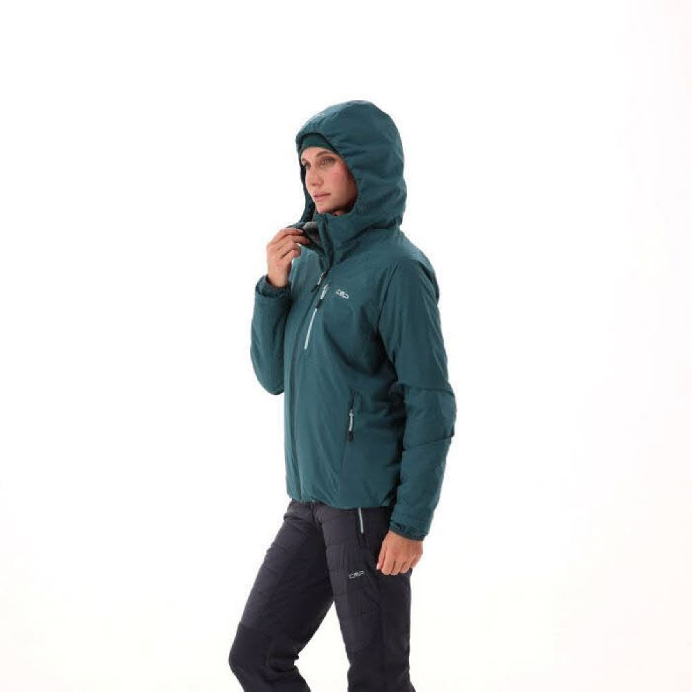 CMP WOMAN JACKET FIX HOOD Damen Kapuzenjacke Funktionsjacke blau