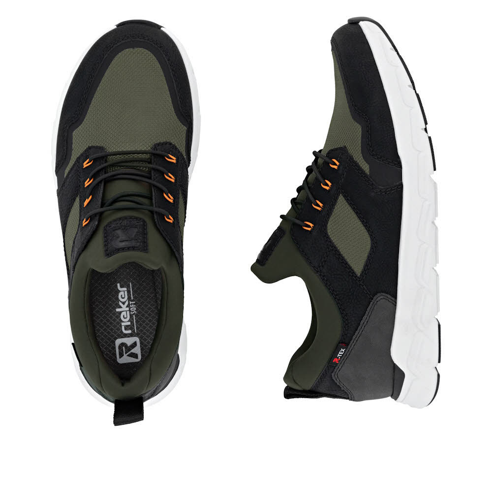 Rieker HWK Herren Halbschuhe Sneaker Low grün