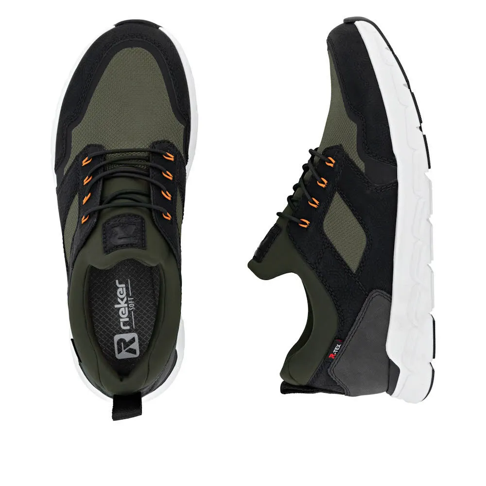 Rieker HWK Herren Halbschuhe Sneaker Low grün