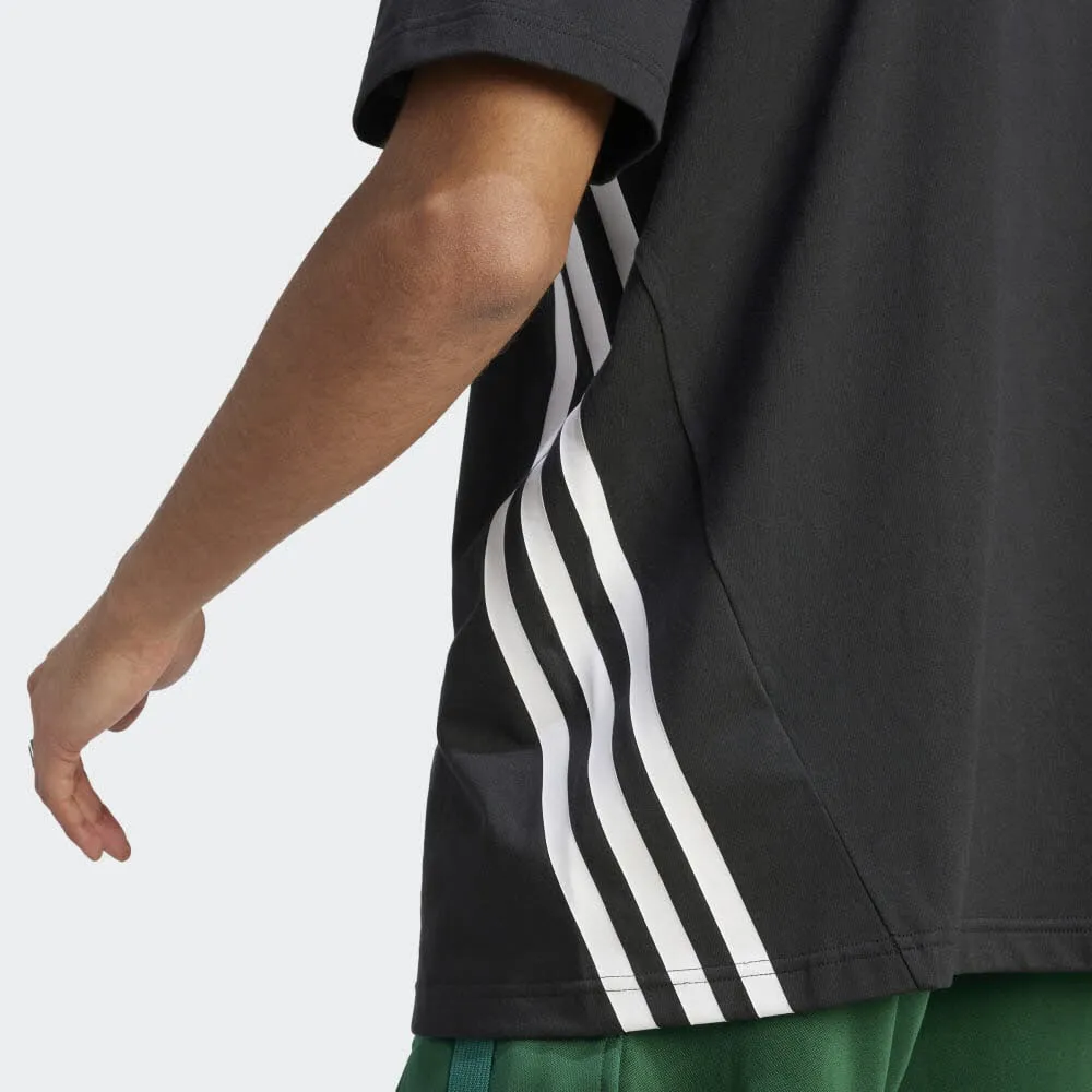 adidas FUTURE ICONS 3-STREIFEN Herren T-Shirt schwarz