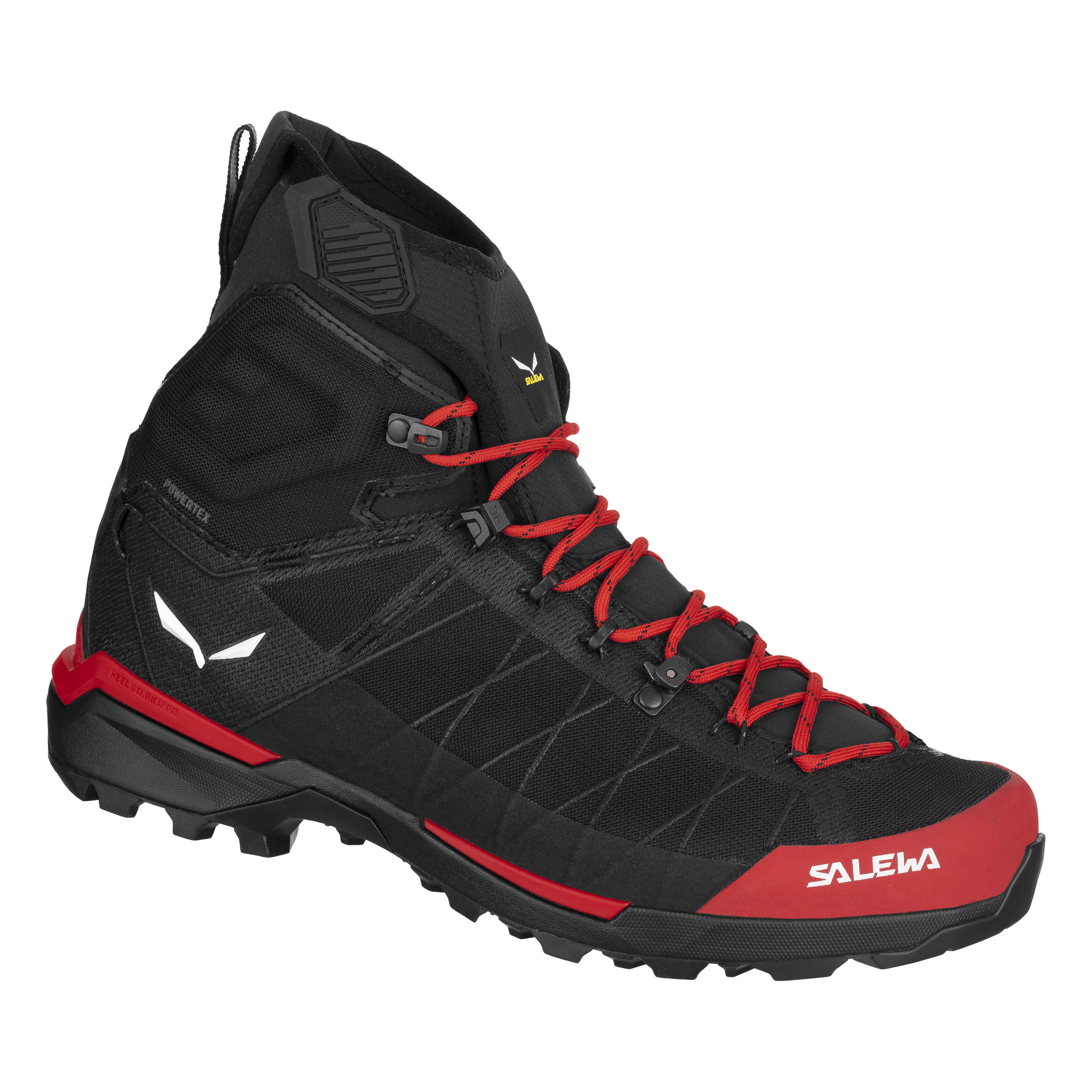 Salewa ORTLES LIGHT MID PTX BOOT M Bergschuh Damen schwarz rot