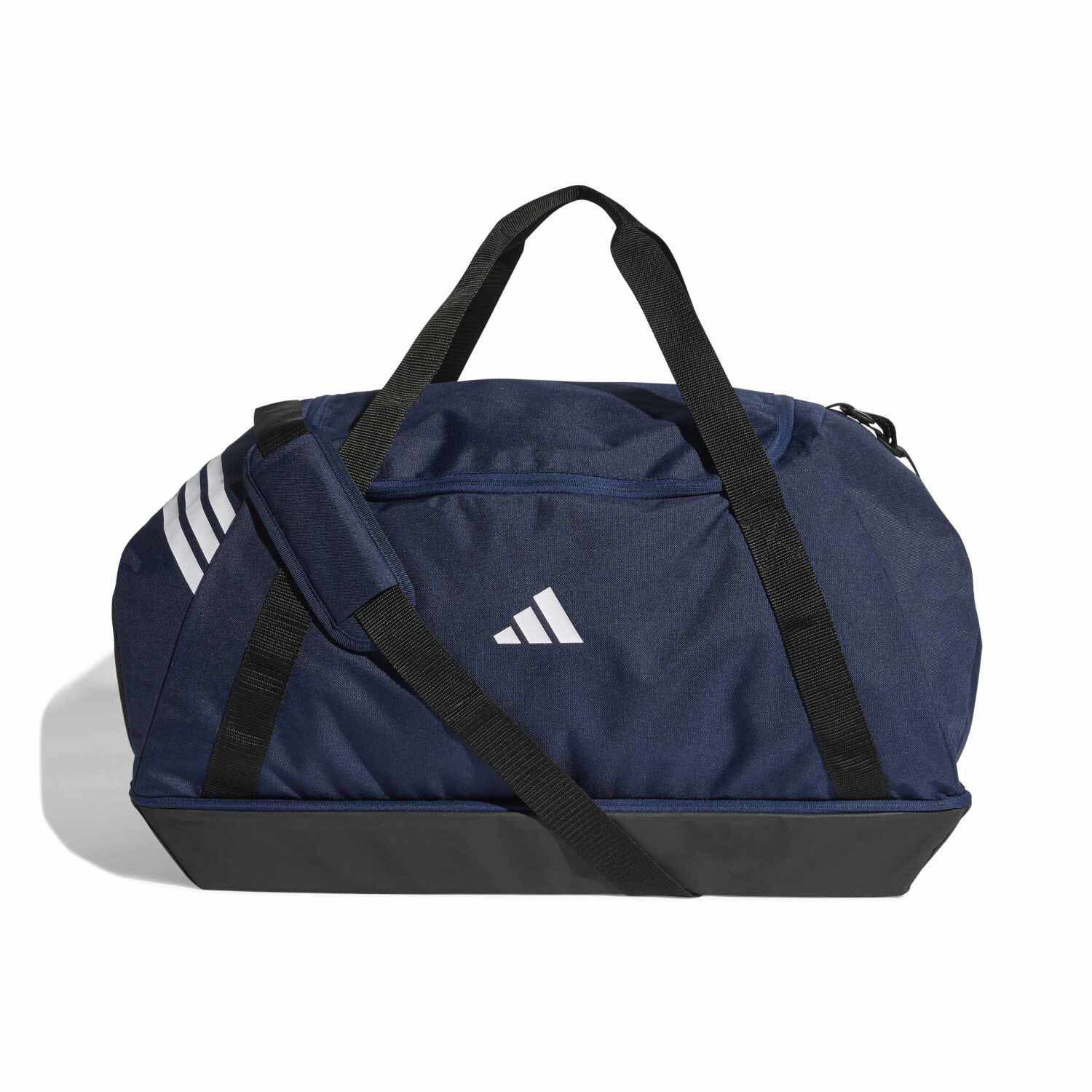 adidas TIRO DUFFELBAG GROSS MIT BODENFACH Unisex Sporttasche Fußballtasche blau/schwarz