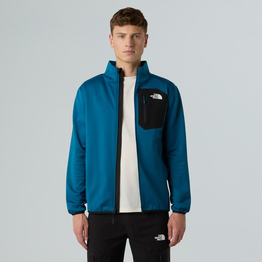The North Face Crest Fleece Herren Fleecejacke Skirolli blau Bild 5 The North Face Crest Fleece Herren Fleecejacke Skirolli blau