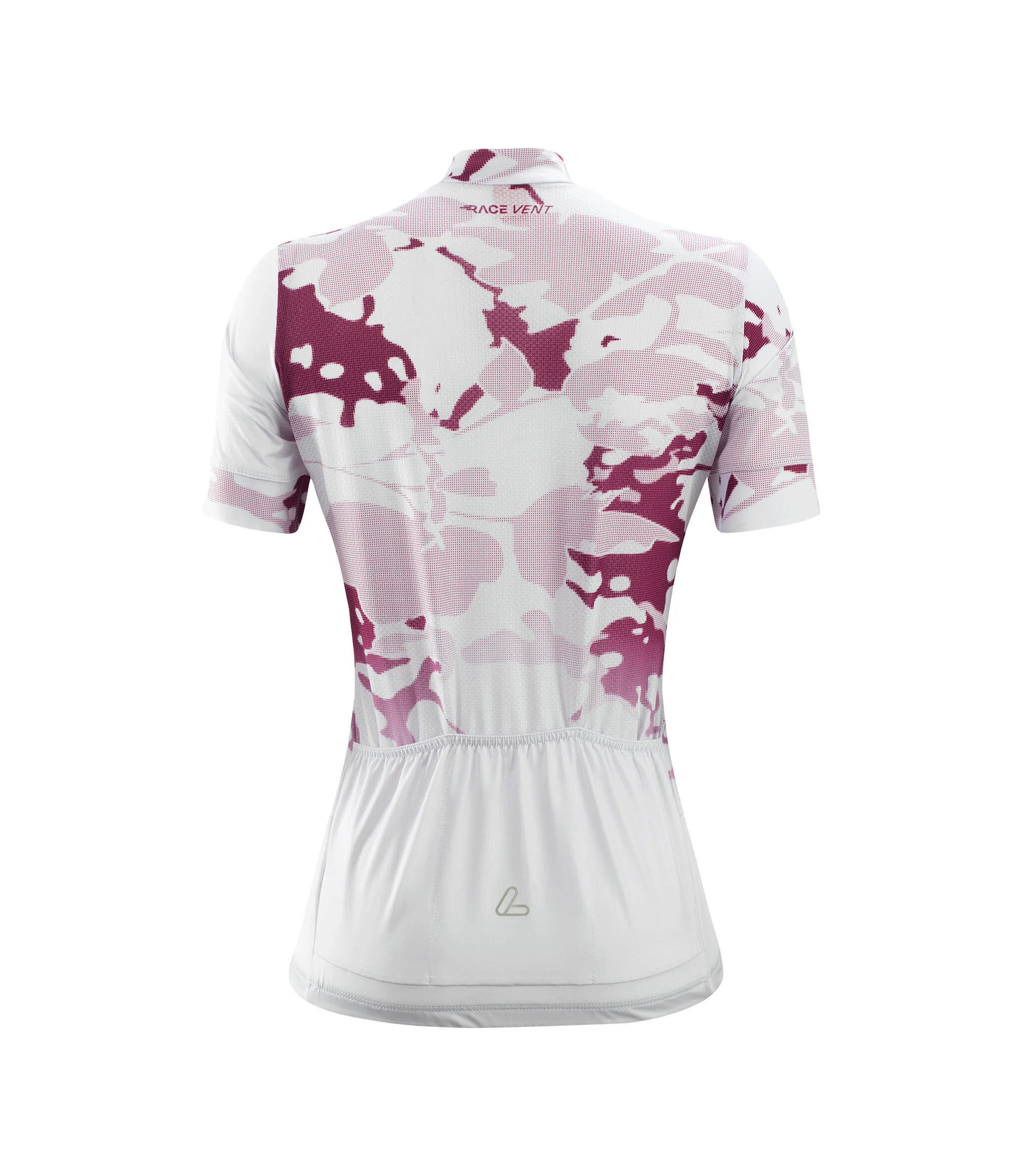 Löffler BIKE JERSEY HZ MYSTERIA MID Radtrikot weiß/rosa
