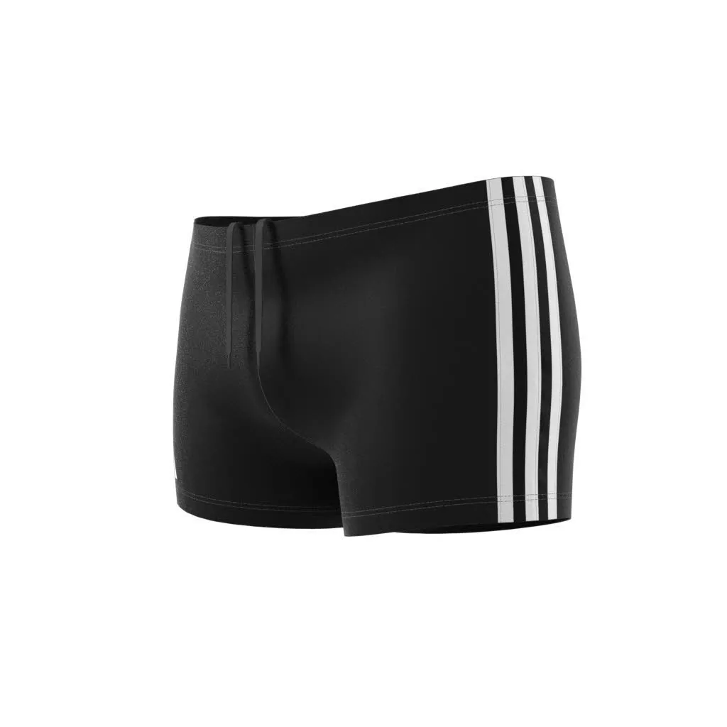 adidas Classic 3-Streifen Herren Boxer-Badehose Badeshorts Schwimmhose schwarz/weiß