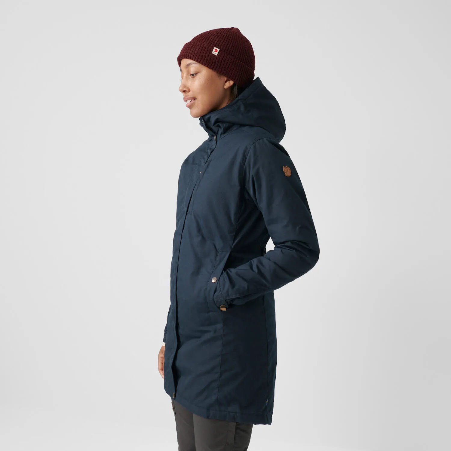 Fjällräven Kiruna Padded Parka Isolierend Atmungsaktiv Wasserabweisend Winddicht Damen Blau