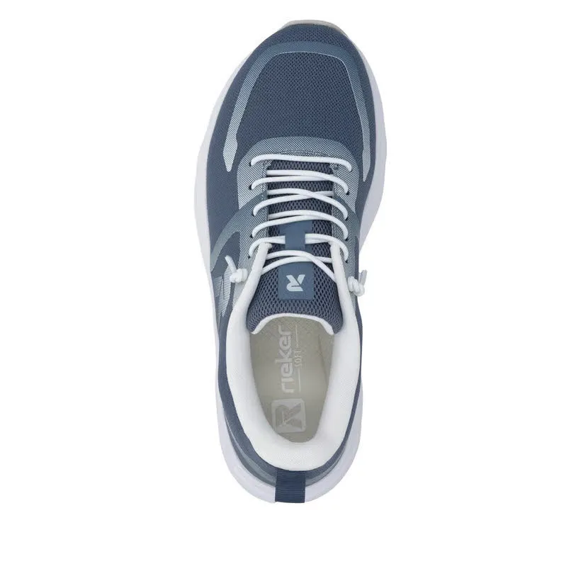 Rieker Herren Sneaker Halbschuhe low blau
