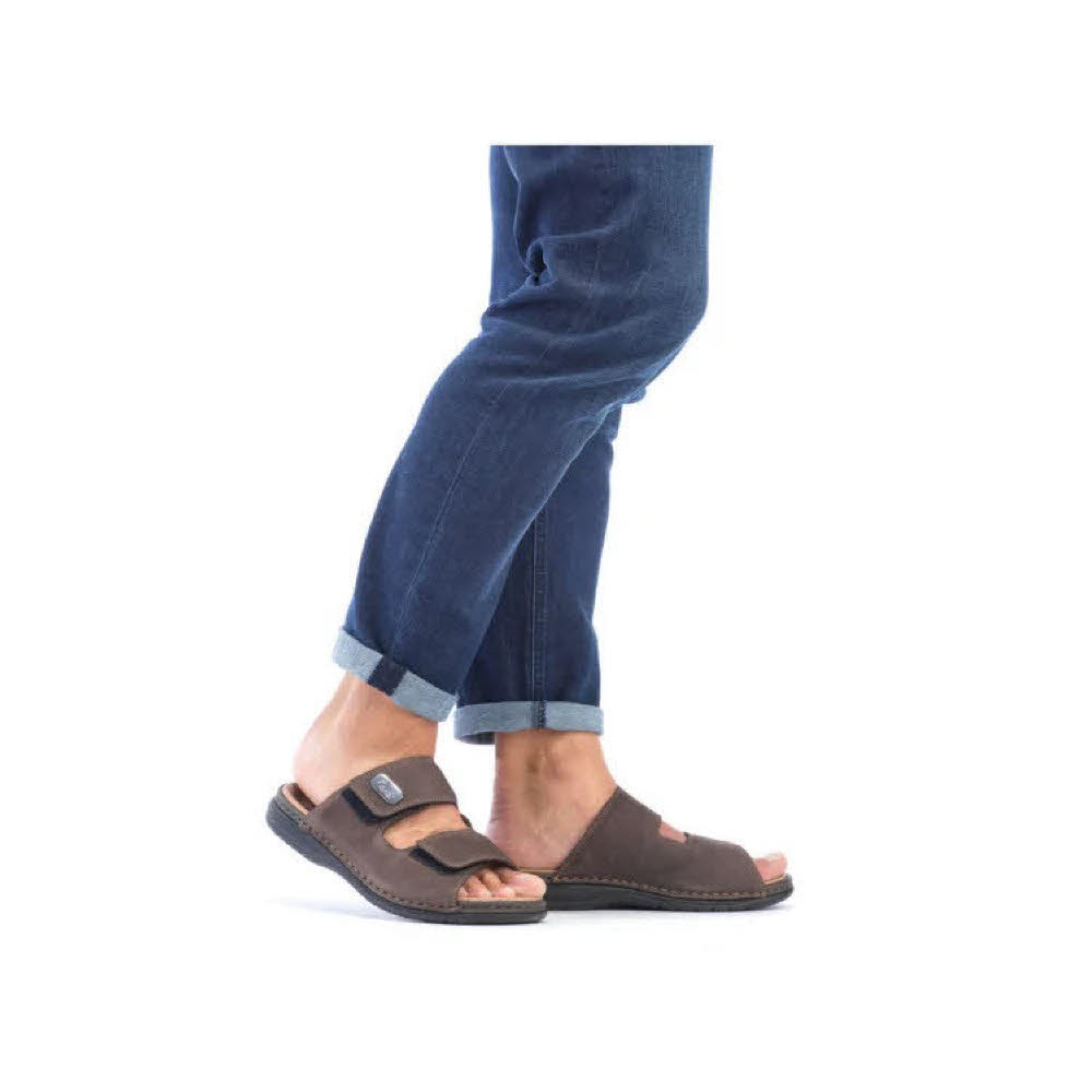 Rieker FSK Pantoletten Herren braun NEU