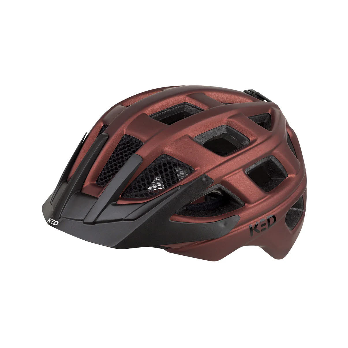 KED KAILU Kinder Radhelm Fahrradhelm Mountainbike maroon red matt