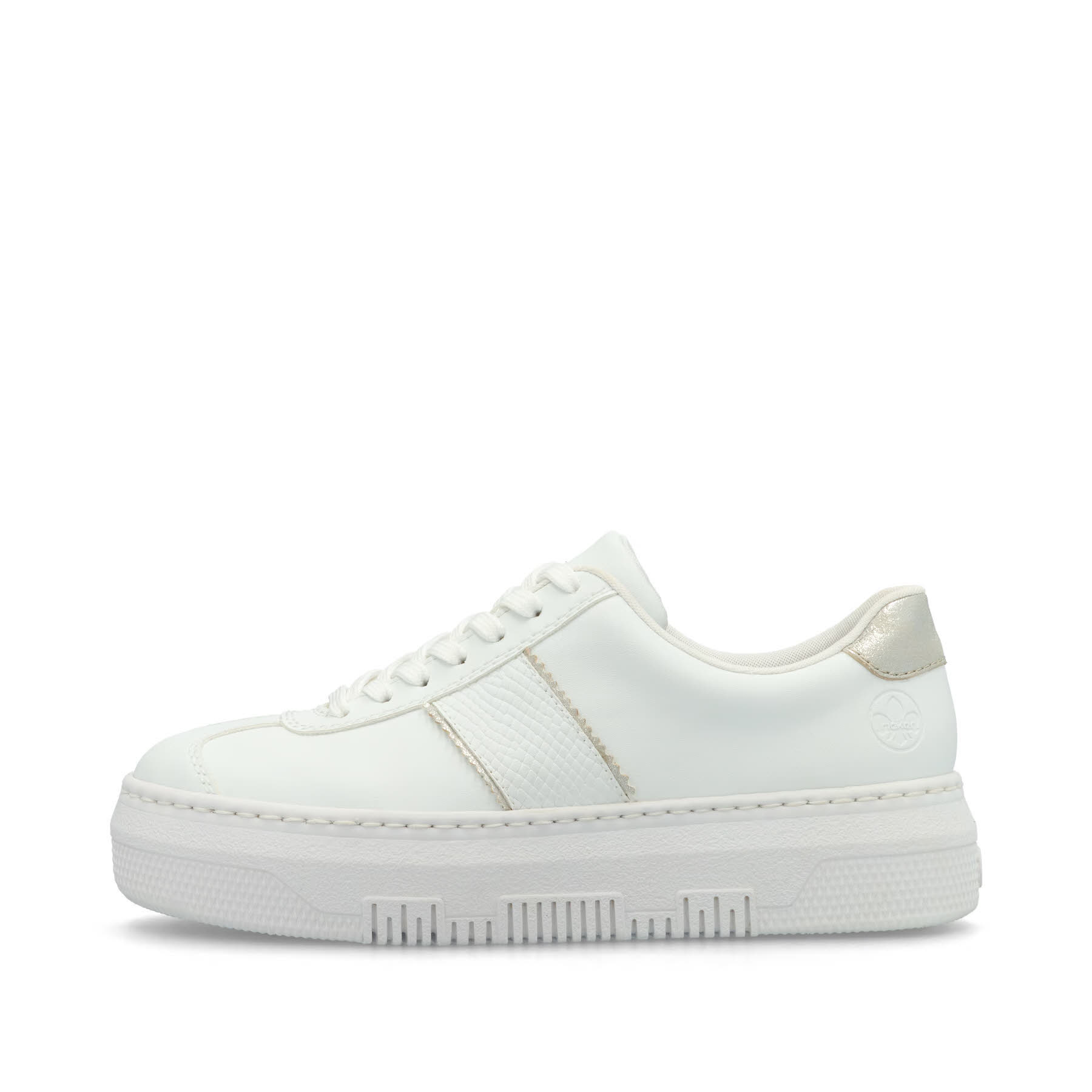 Rieker Damen Halbschuhe Sneaker weiß