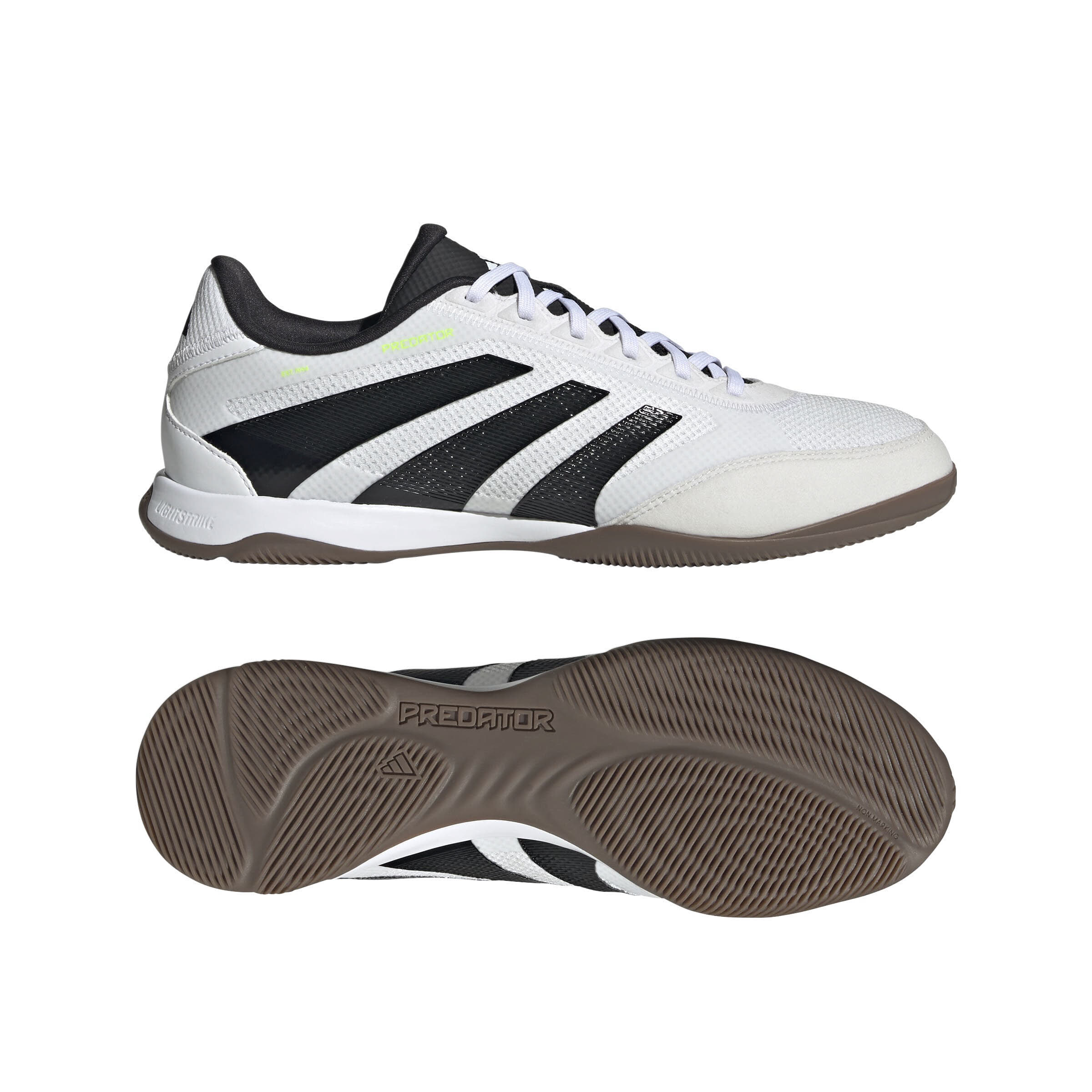 adidas PREDATOR LEAGUE IN Unisex Fußballschuhe Hallenschuhe ftwwht/cblack/luclem