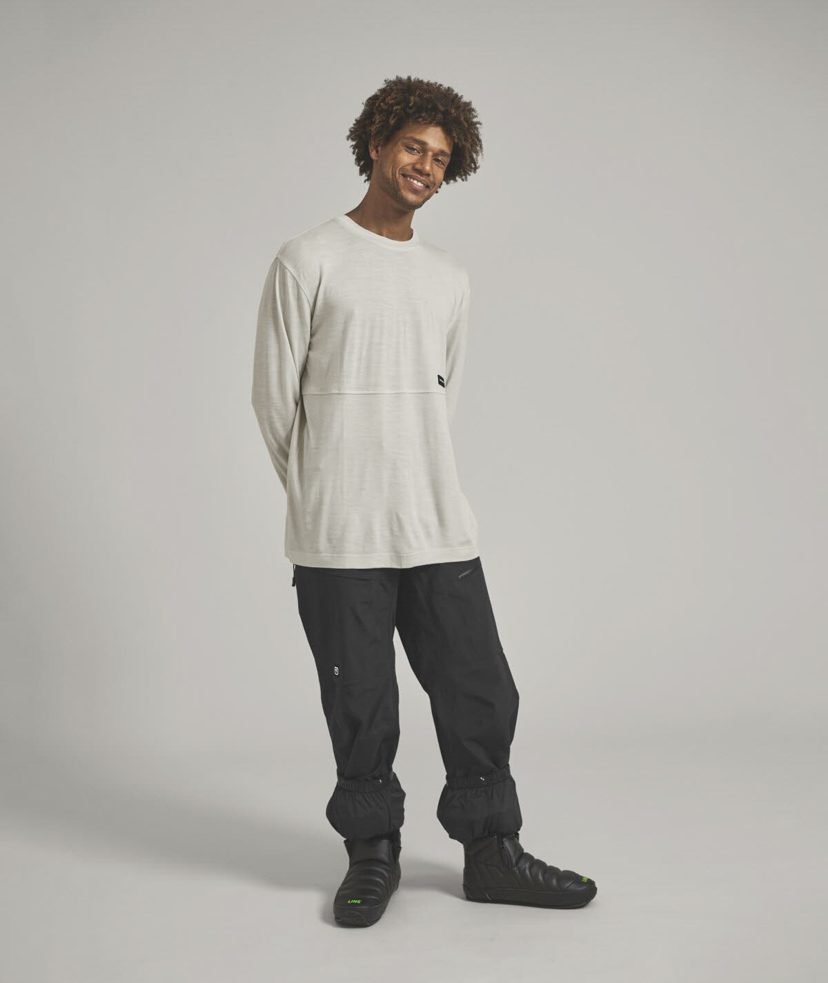 Ortovox 185 MERINO PATCH LS M Herren Sweatshirt Funktion dark arctic grey
