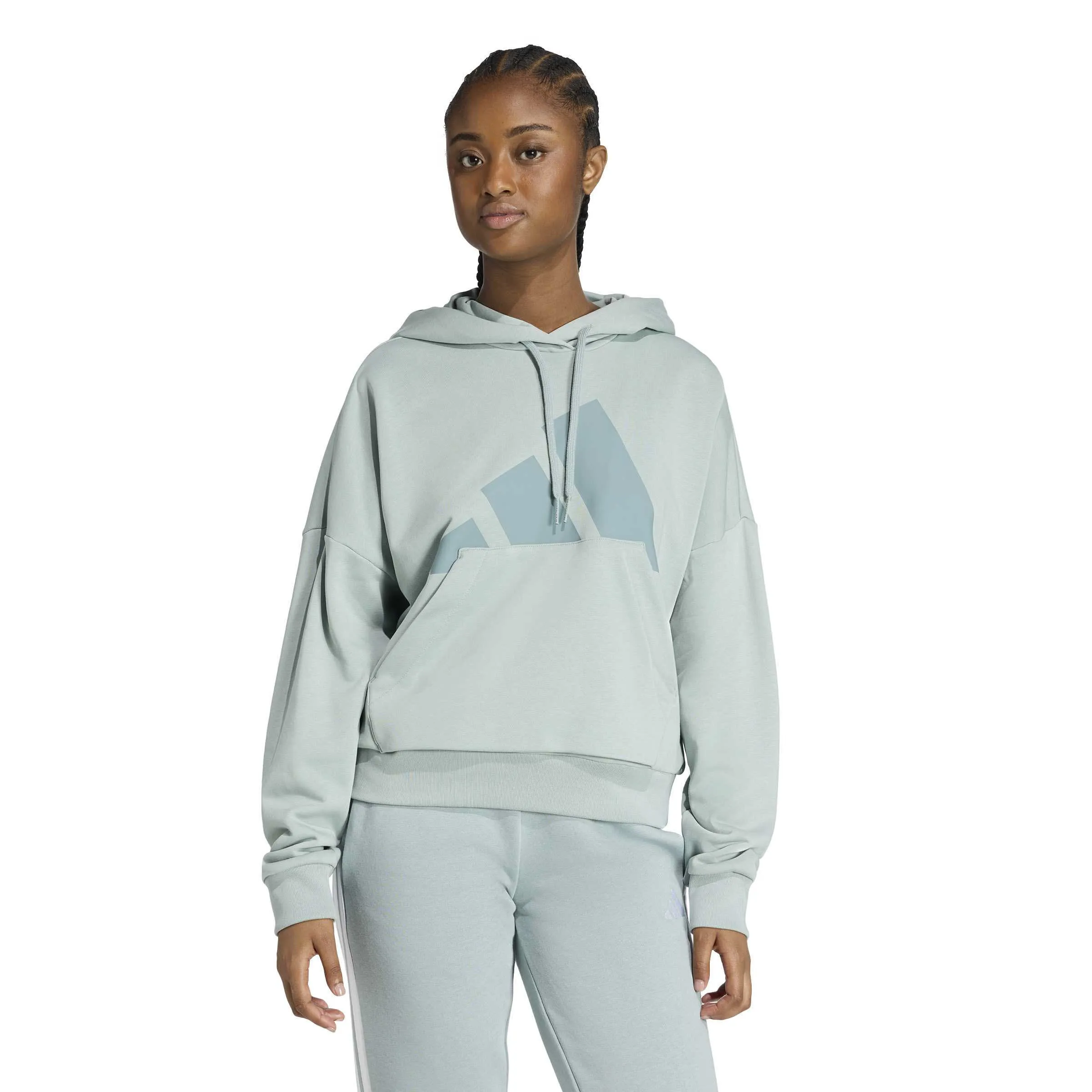 ADIDAS Essentials Big Logo Hoodie Damen grün