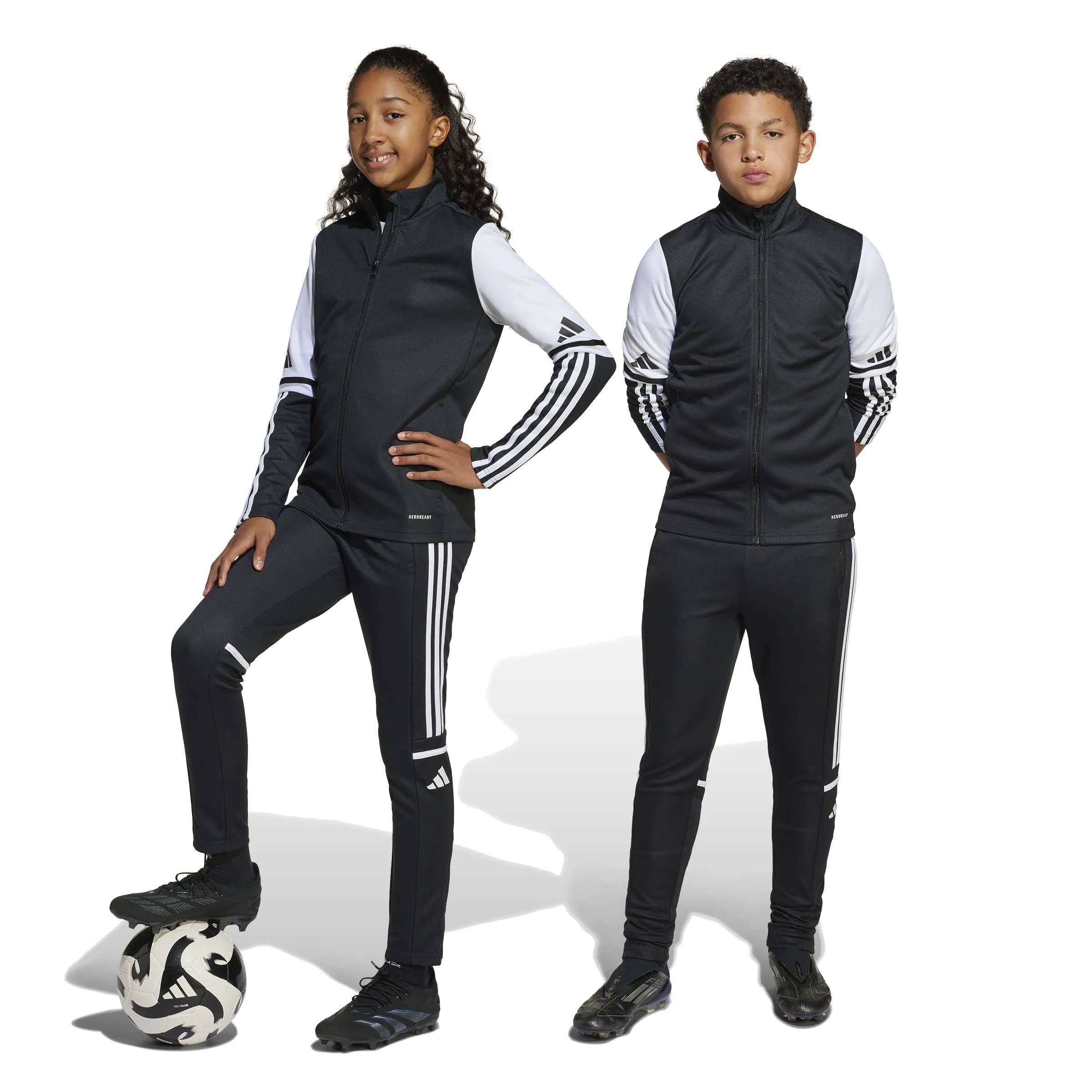 adidas Squadra 25 Kids Trainingshose Fußballhose Kinder schwarz