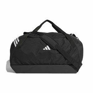 adidas TIRO DUFFELBAG GROSS MIT BODENFACH Unisex Sporttasche Fußballtasche schwarz/weiß