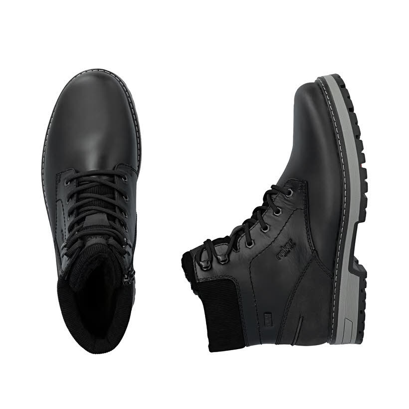 Rieker Schnürstiefel Herren schwarz