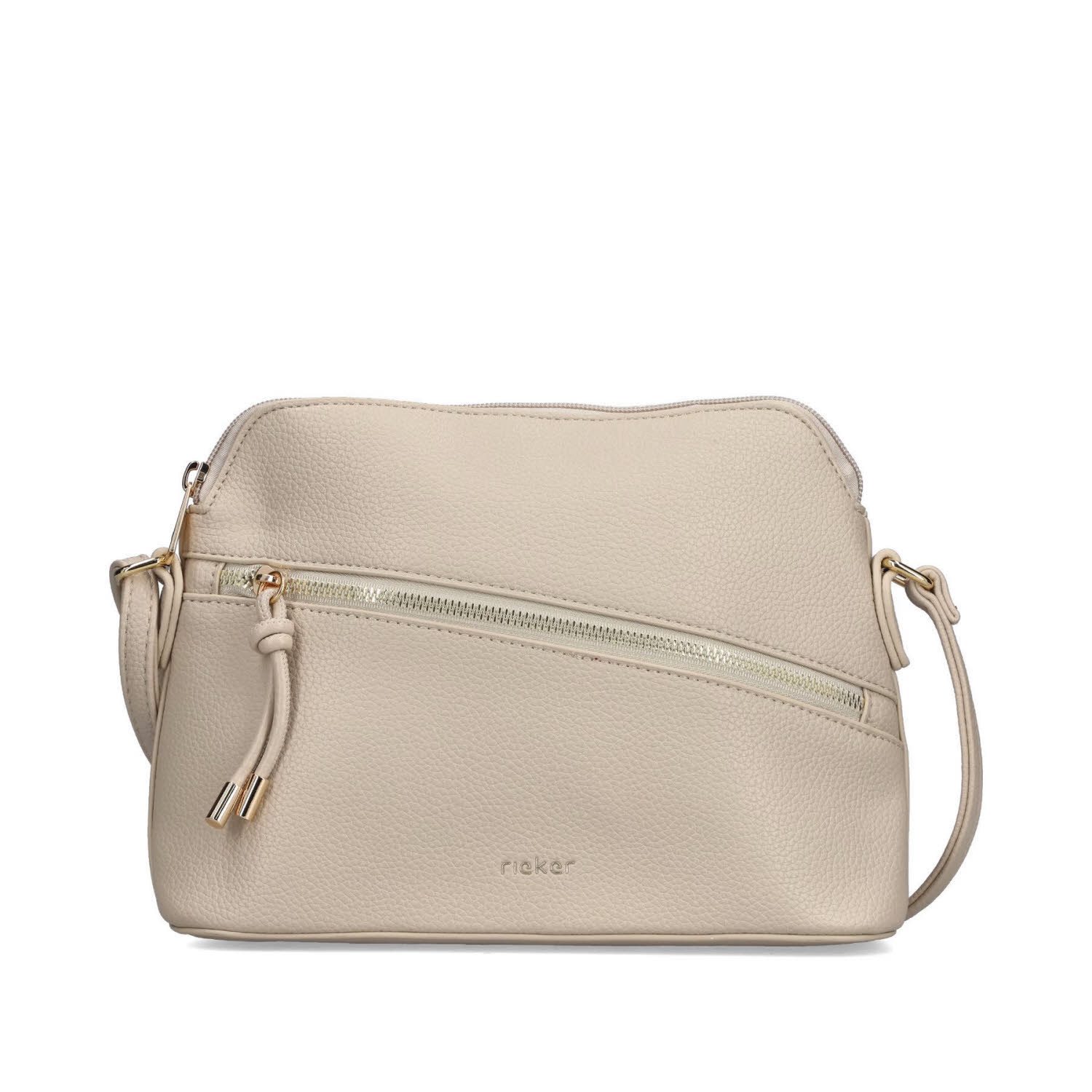 Rieker Damen Handtasche Umhängetasche beige