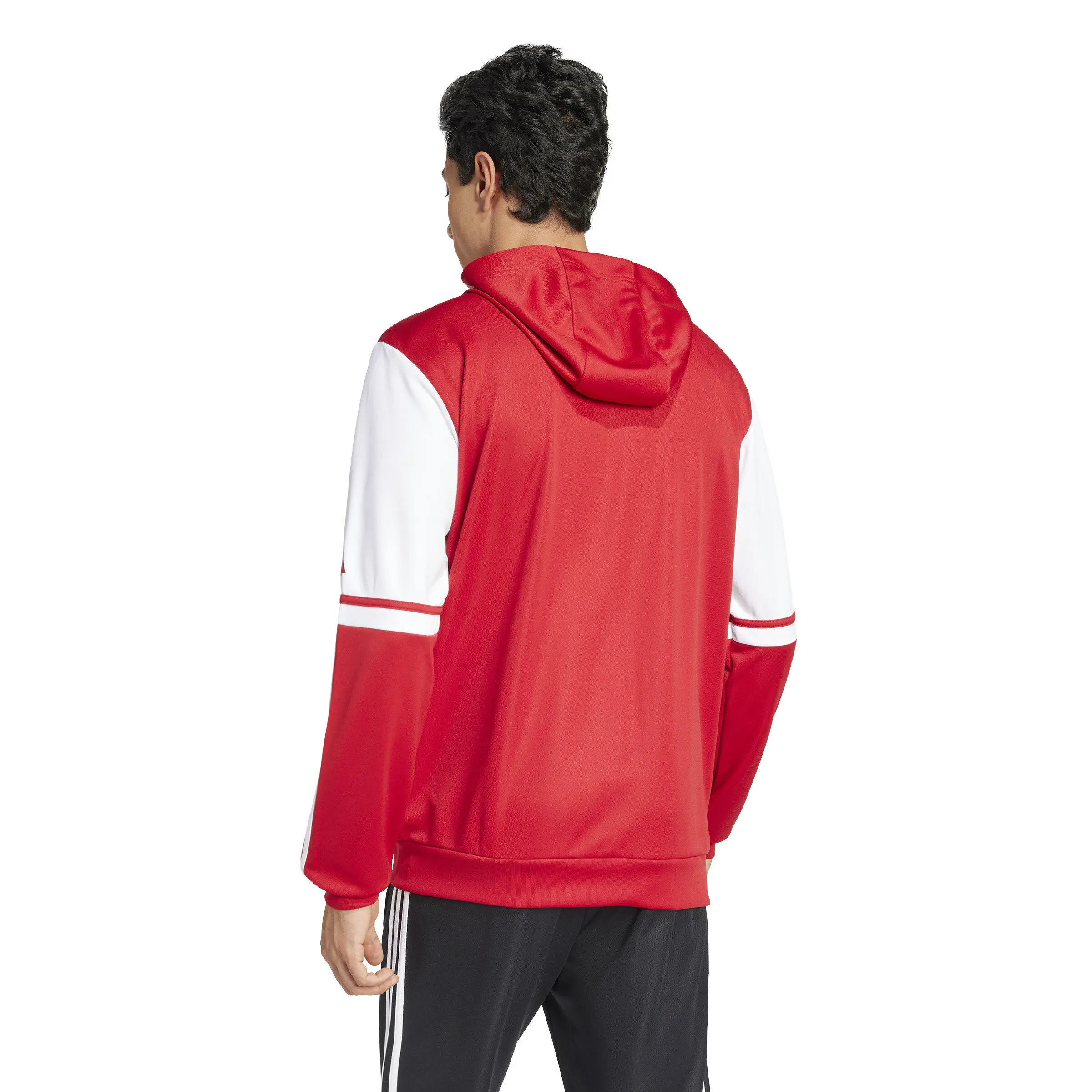 adidas Squadra 25 Kapuzenjacke Trainingsjacke Herren rot weiß