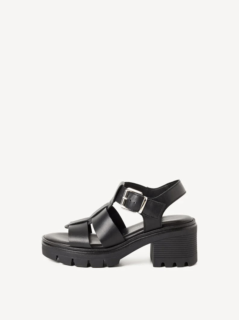 Tamaris Ledersandalette Damen schwarz