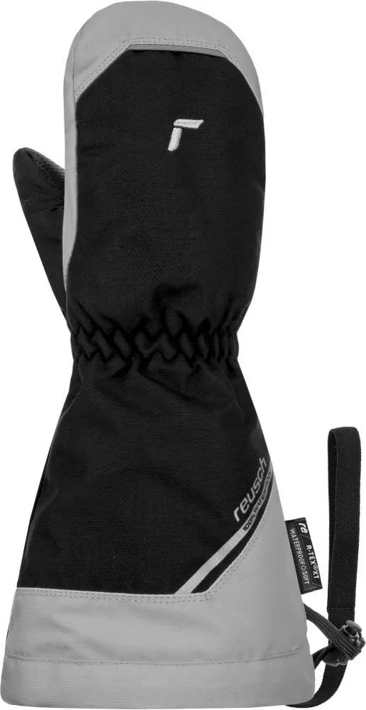 Reusch Wes R-TEX® XT Mitten Kinder Skihandschuhe Fäustlinge schwarz/grau