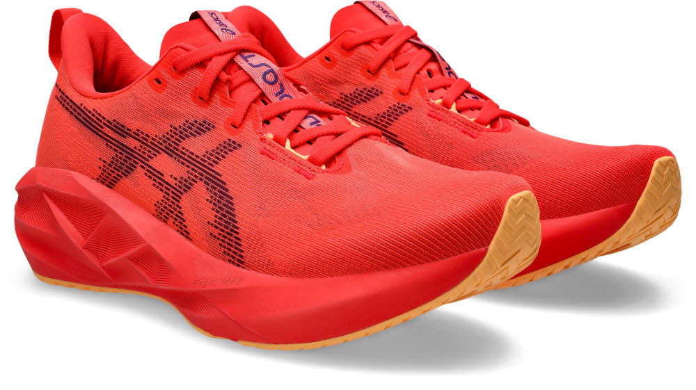 Asics NOVABLAST 5 Herren Laufschuhe Joggingschuhe flash red/edo purple