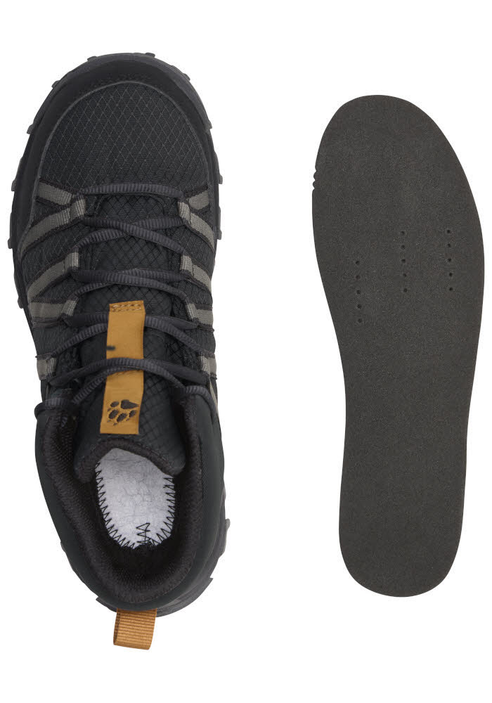 Jack Wolfskin WILD HIKE TEXAPORE MID Kinder Wanderschuhe Trekkingschuhe schwarz