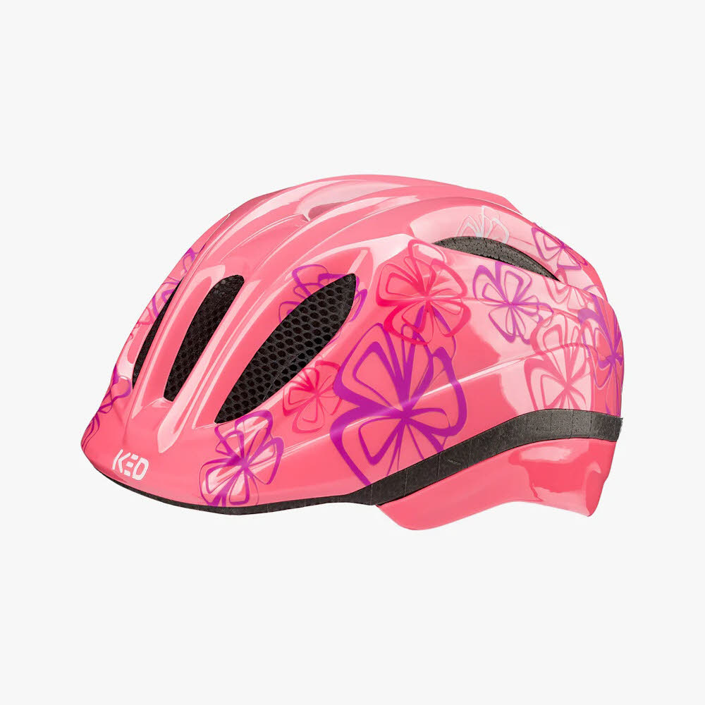 KED MEGGY II TREND Mädchen Fahrradhelm soft pink flower glossy