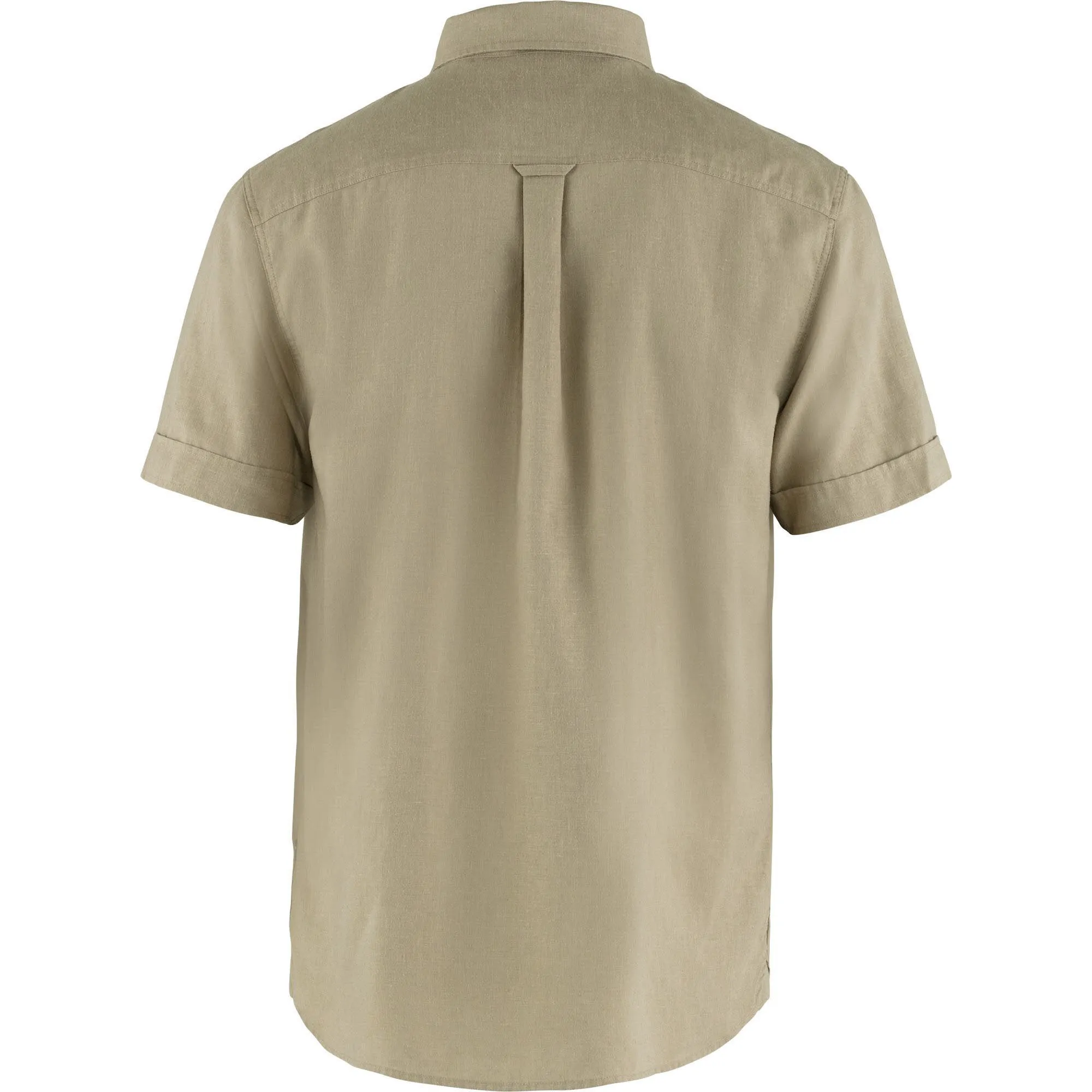 Fjäll Räven Övik Travel Shirt SS Herren Wanderhemd Outdoorhemd beige