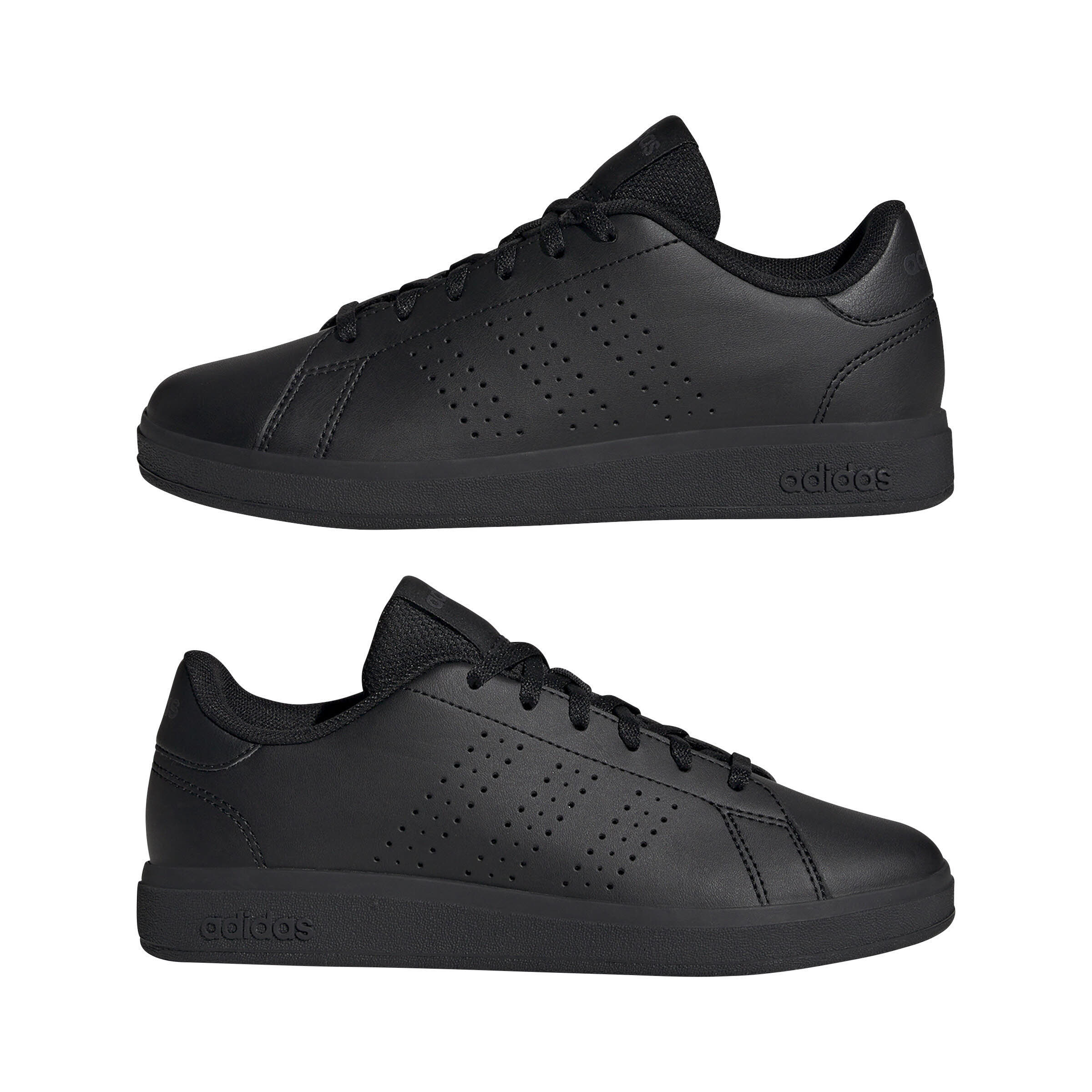 adidas ADVANTAGE BASE 2.0 Kinder Sneaker Freizeitschuhe schwarz