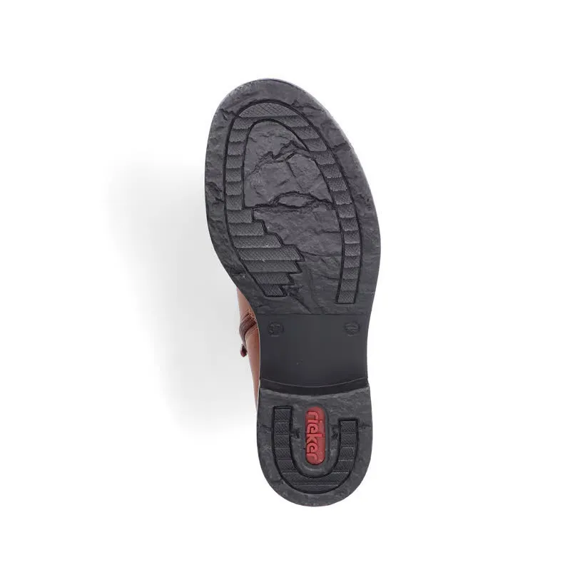 Rieker Stiefelette Schnürrer Freizeitchuh Damen braun