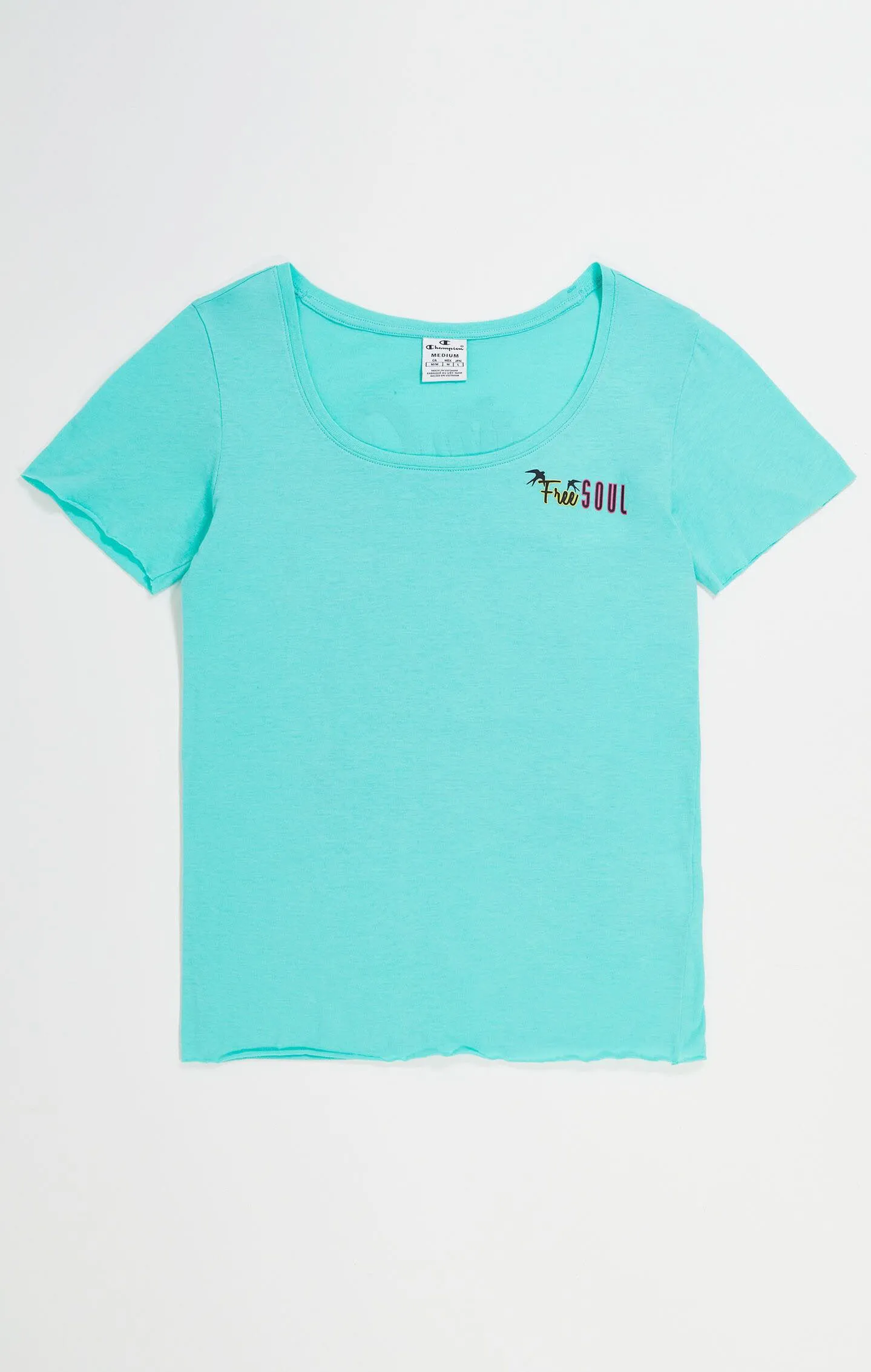 Champion Minimal Resort Crewneck T-Shirt Santa-Cruz Damen hellblau