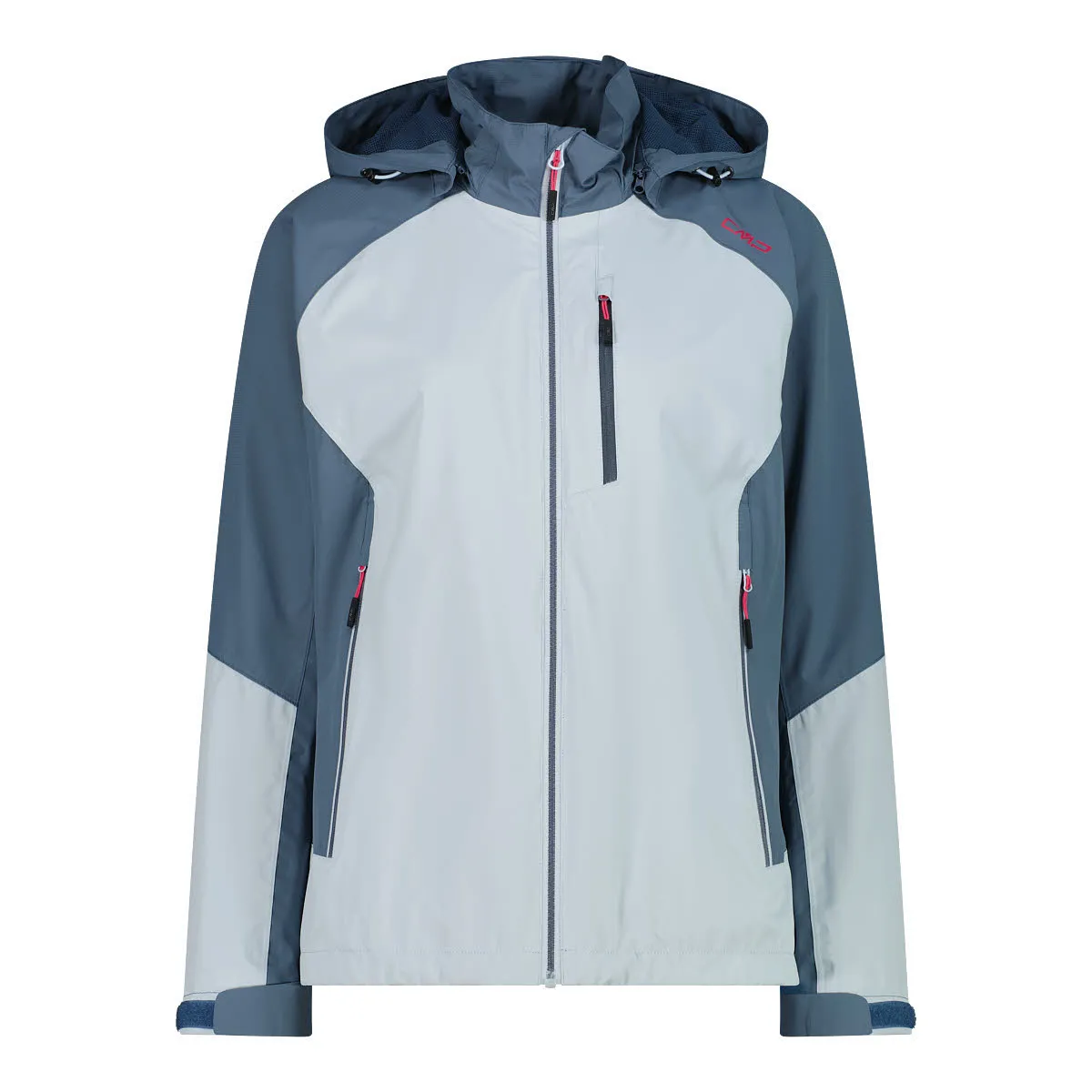 CMP WOMAN JACKET ZIP HOOD Damen Outdoorjacke Regenjacke sky blue