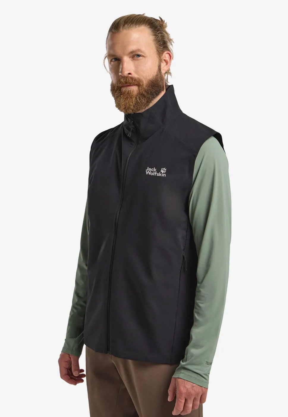 Jack Wolfskin Prelight Stride Vest Herren Weste Outdoor-Weste schwarz