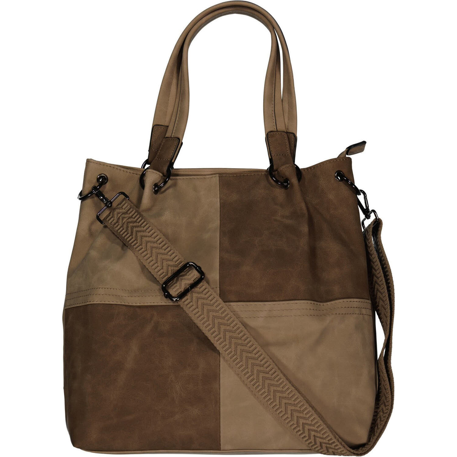 Dernier DI-1027 Damen Handtasche Modetasche taupe
