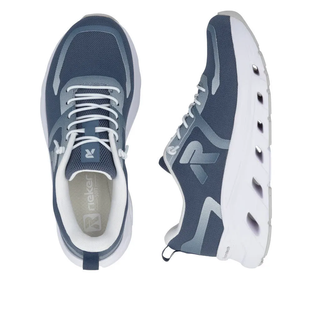 Rieker Stratfort Damen Sneaker Freizeitschuh blau