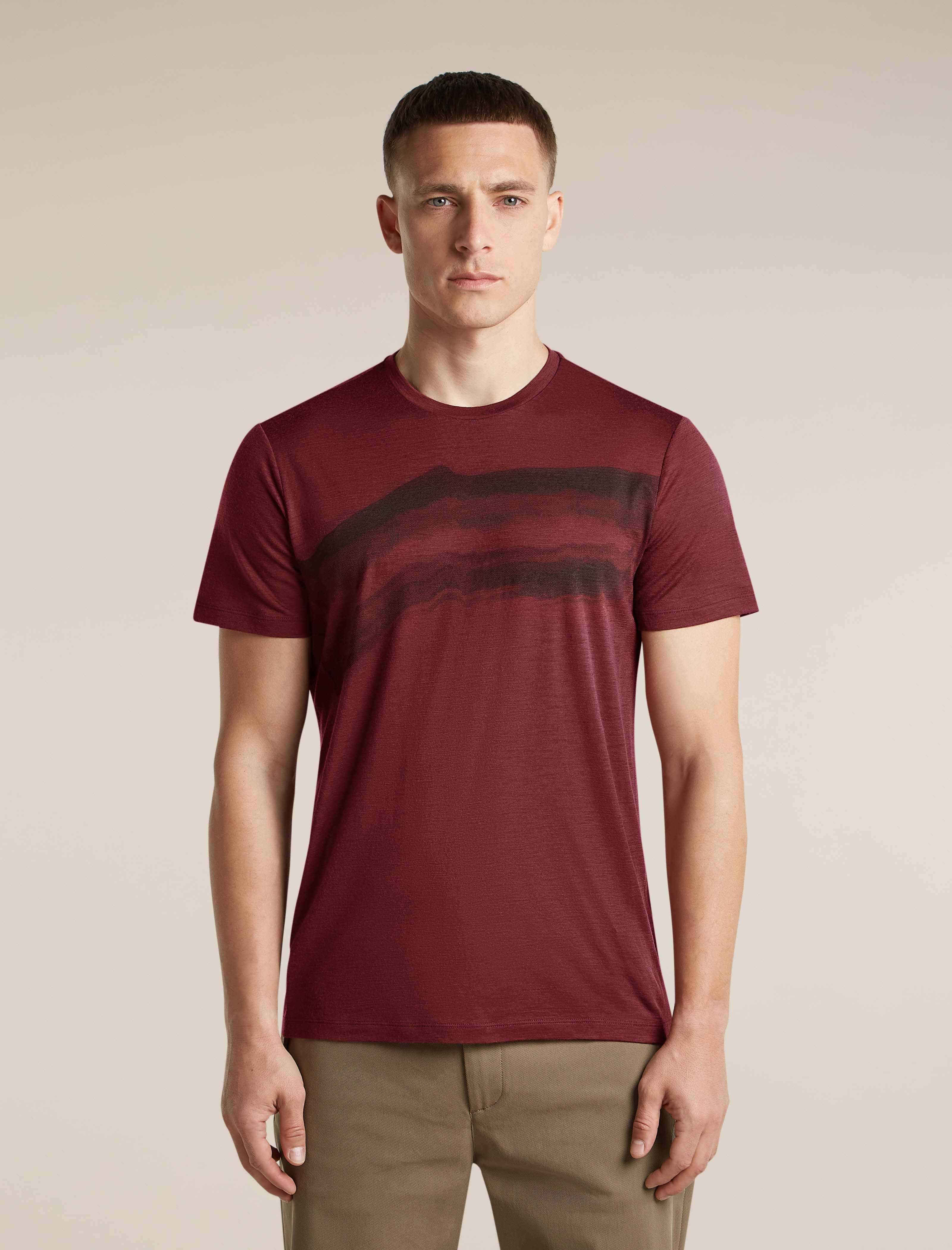 Icebreaker M 150 Tech Lite SS Tee Getaway Herren T-Shirt rot