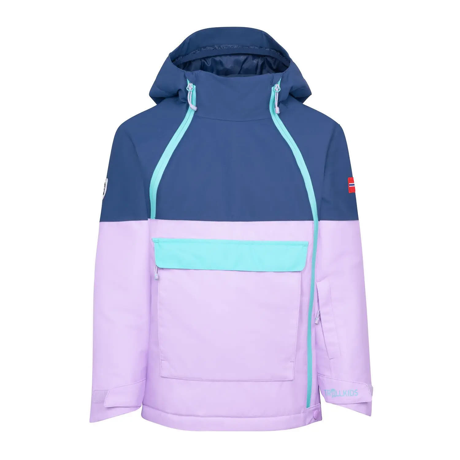 Trollkids Eikedalen Jacket Kinder Mädchen Skijacke Snowboardjacke wasserdicht mit Kapuze lila